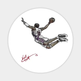 Vince Carter Toronto Flying Signature Magnet